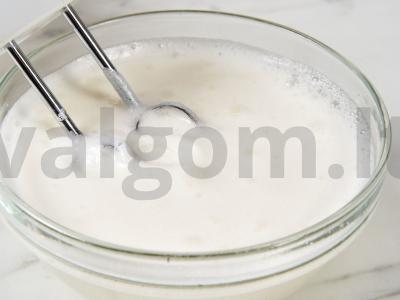 Tortas „Anna Pavlova“ Žingsnis 1