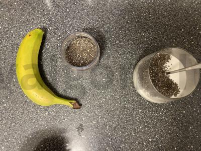 Ideali pusryčių su chia sėklomis versija Žingsnis 1