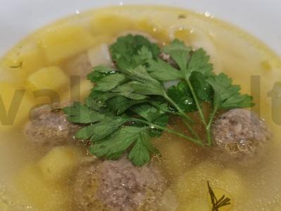 Sriuba su meatballs ir lagmano makaronais Žingsnis 6