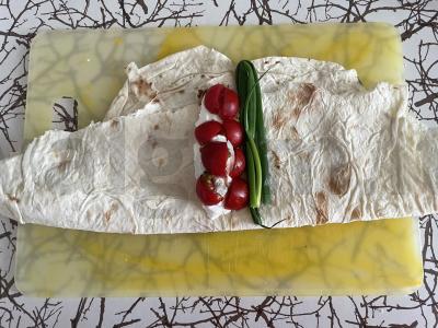 Grietininis ritinys „Penkios minutės“ Žingsnis 3