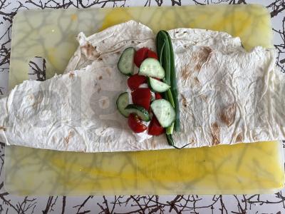 Grietininis ritinys „Penkios minutės“ Žingsnis 4