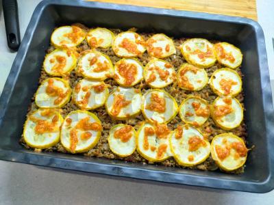 Lasagna su bešakne makaronu Žingsnis 6