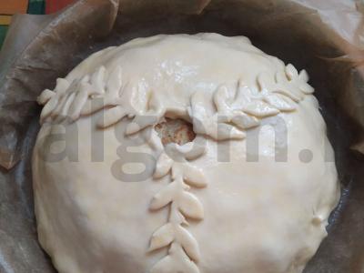 Vištienos pyragas su grybais Žingsnis 7