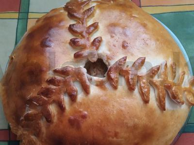 Vištienos pyragas su grybais Žingsnis 8