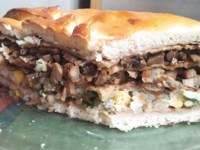 Vištienos pyragas su grybais pagrindine nuotrauka