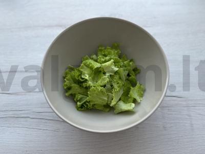 Baltymų salotas su vištienos krūtinėle ir pupelėmis Žingsnis 5