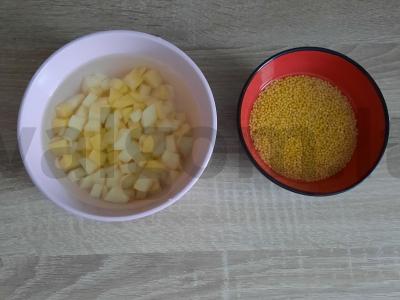 Sriuba su kalakutiena, perliniu miežiu ir daržovėmis Žingsnis 2