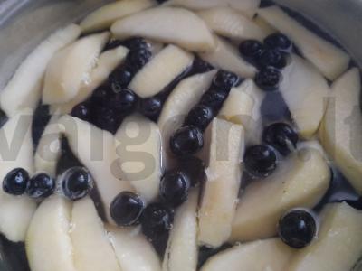 Obuolių ir juodųjų serbentų kompotas Žingsnis 5
