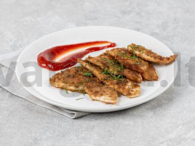 Vištienos krūtinėlė džiūvėsėlių panirtoje pagrindine nuotrauka