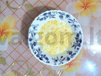 Sūrio omletas su pievagrybiais Žingsnis 3