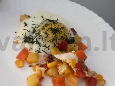 Daržovių kiaušinienė pagrindine nuotrauka