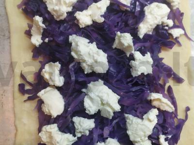 Pyragas „Violetinė vakarienė“ su raudonąja kopūstų Žingsnis 5
