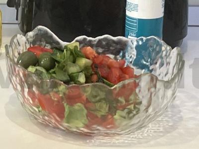 Vasaros salotos su daržovėmis ir mėta Žingsnis 1