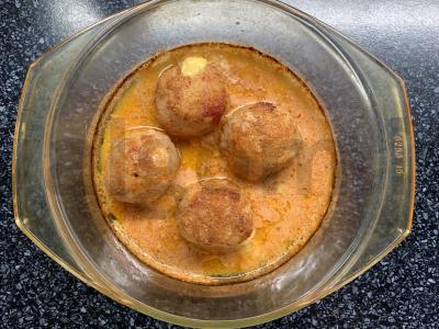 Sūrio ir pomidorų padažo kotletai orkaitėje Žingsnis 9