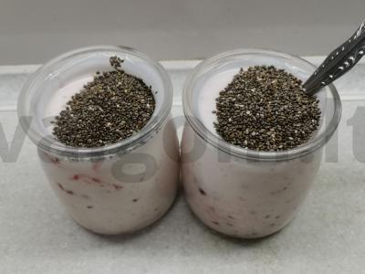 Rūgštus pieno desertas su chia sėklomis Žingsnis 2