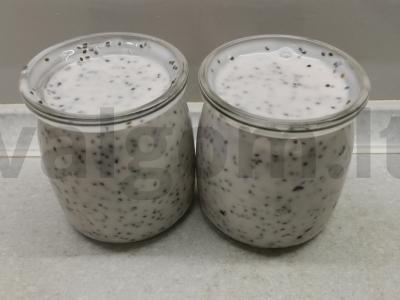 Rūgštus pieno desertas su chia sėklomis Žingsnis 3