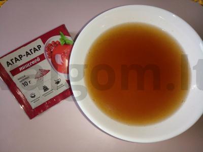 Obuolių sulčių želė marmeladas su cinamonu Žingsnis 2