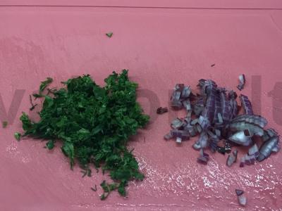 Brusketa su salsa ir stracciatella Žingsnis 2