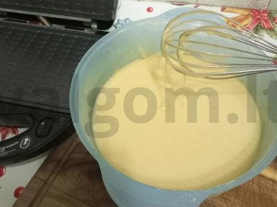 Kreminiai vafliniai vamzdeliai Žingsnis 2