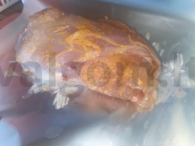 PP ritinėliai iš vištienos krūtinėlės Žingsnis 4