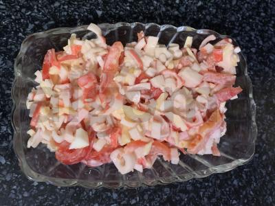 Salotas „Raudonoji jūra“ su graikišku jogurtu Žingsnis 6