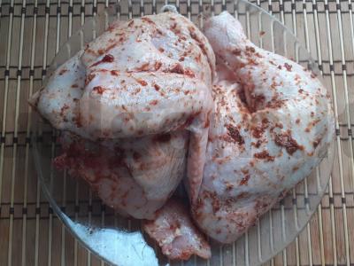 Keptas vištienos su prieskoniais ir pomidorų pasta Žingsnis 3