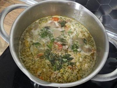 Daržovių sriuba su ryžiais ir meatballs Žingsnis 8