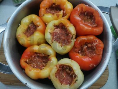 Įdaryti pipirai su grietine Žingsnis 5