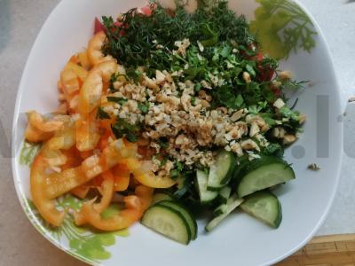 Daržovių salotas „Vitamininis“ Žingsnis 2