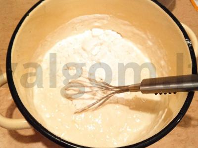 Blynai su faršu arba tingūs belyašai Žingsnis 9