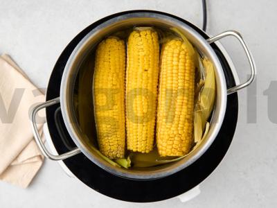 Kaip virti kukurūzus burbuolėse puode Žingsnis 3