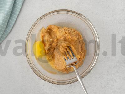 Žemės riešutų sviesto sausainiai Žingsnis 3