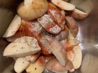 Kaimiški bulvės su rapsų aliejumi Žingsnis 2