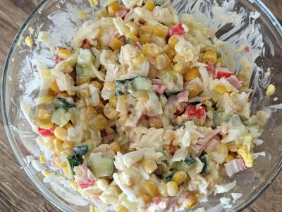 Salotas su kukurūzais Žingsnis 4