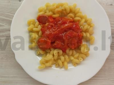 Makaronai su padažu vakarienei Žingsnis 7