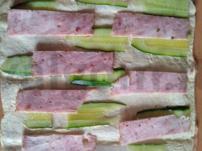 Mėsos ir korėjietiškų morkų ritinys Žingsnis 6