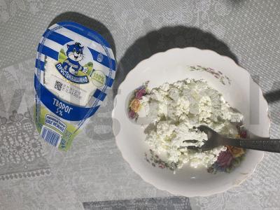 Vaikų varškėčiai su kokosu ir manų kruopomis Žingsnis 1