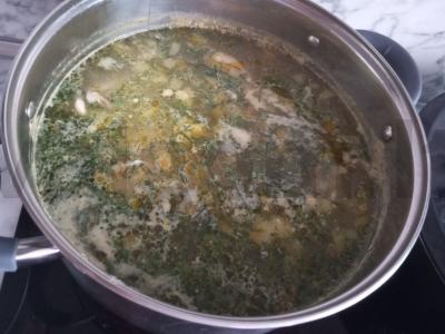 Vištienos sriuba su perliniu miežiu pagrindine nuotrauka