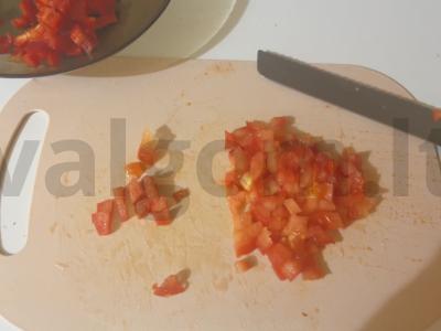 Daržovių salotas „Galvos svaigimo traškumas“ Žingsnis 5