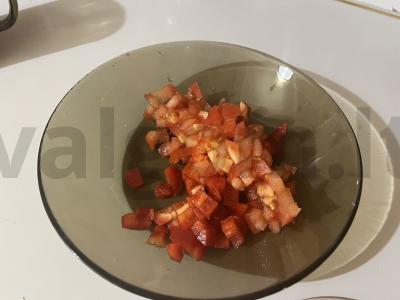 Daržovių salotas „Galvos svaigimo traškumas“ Žingsnis 6