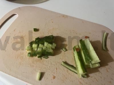 Daržovių salotas „Galvos svaigimo traškumas“ Žingsnis 8