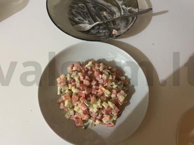 Daržovių salotas „Galvos svaigimo traškumas“ Žingsnis 13