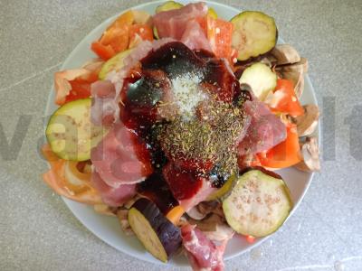 Kepta kiauliena su daržovėmis unagi padaže Žingsnis 6