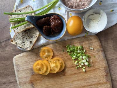 Baltyminiai tostai su tunu ir kiaušiniu Žingsnis 2