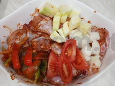 Vištienos asorti su troškintomis daržovėmis Žingsnis 3