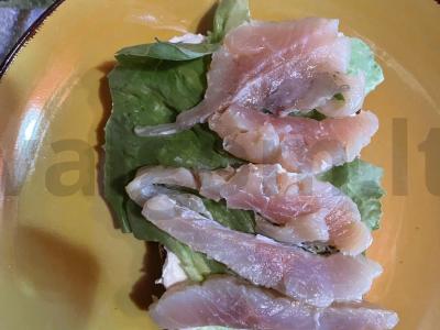 Krustingas tostukas su upėtakiu Žingsnis 4