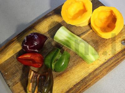 Kuskusas su moliūgu ir daržovėmis Žingsnis 1