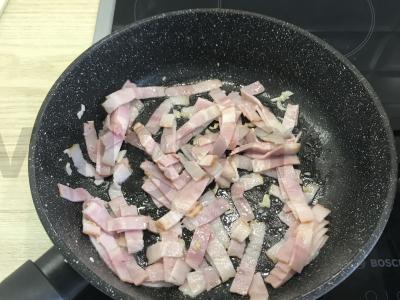 Pasta karbonara vakarienei Žingsnis 3