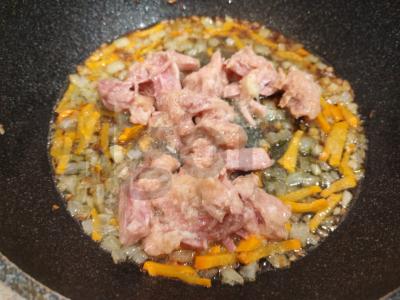 Makaronai su kiaulienos troškiniu Žingsnis 8