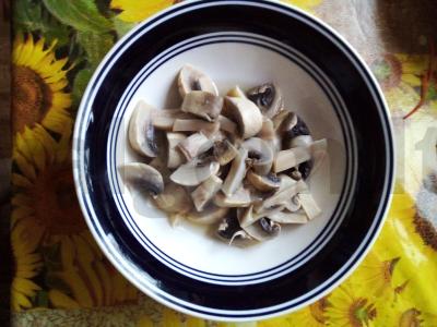 Funchosa su grybais Žingsnis 4